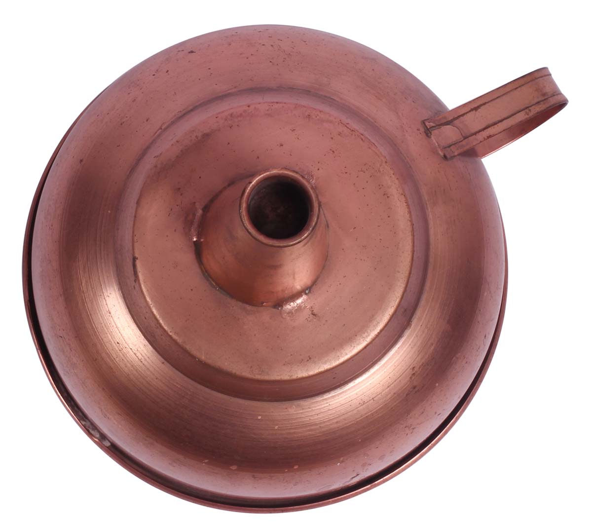 Taper Candle Holder - Cast in Iron with Copper Finish - Funnel Shaped - Metal Candle Stands - Table-Top Decorations - Home Decor - Buy in Bulk Wholesale
